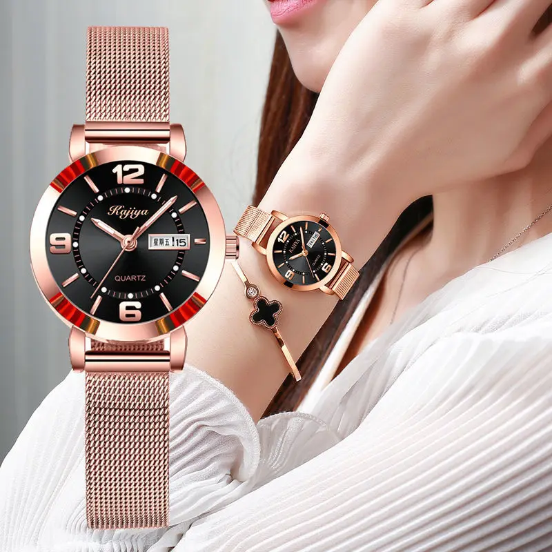 Luxury Temperament Ladies Watch Waterproof Luminous Simple Red Women's Wrist 2022 Banquet Party Dance Watches Female Clock |