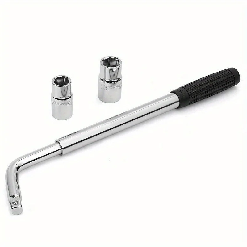 Telescopic Wheel Wrench with 17/19 and 21/23 mm Sockets