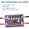 12V Mini Automatic Spot Welding DIY Set for 18650 99 Gears of Power Adjustable Lithium Battery Spot Welder Machine Board Set 3