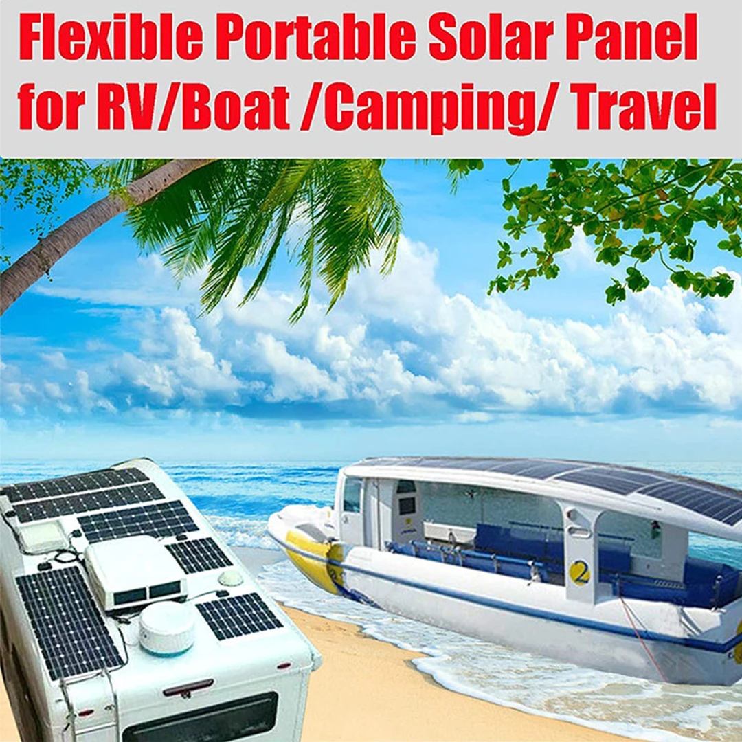 Outdoor Fast Charging 100W Monocrystalline Solar Panel Flexible Solar Panel Batt