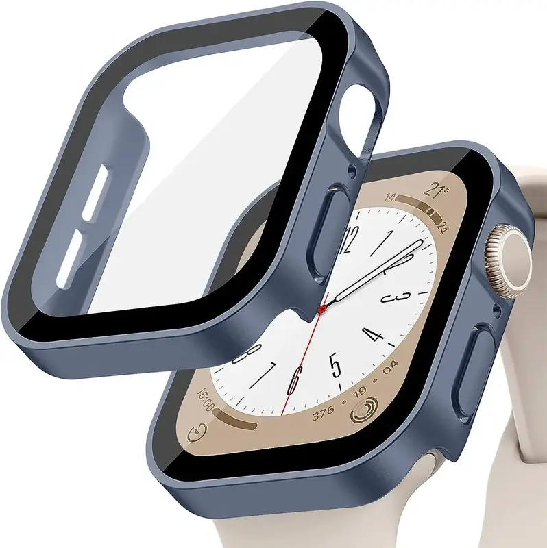 Tempered Glass+Cover For Apple Watch 11 10 9 8 7 46mm 42mm PC Bumper Screen Protector Case iWatch Series 7 6 5 4 SE3 44 40 45mm - Image 17