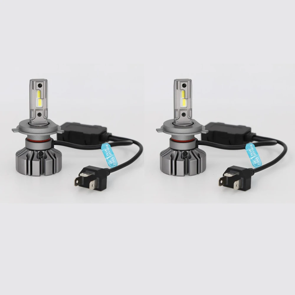 2개/세트 S5 H4 LED 하이-로우 캔버스 노 에러 CSP-3570 헤드램프 9005 Hb3 Hb4 9012 반사판 램프에 완벽한 라이트 패턴 12V