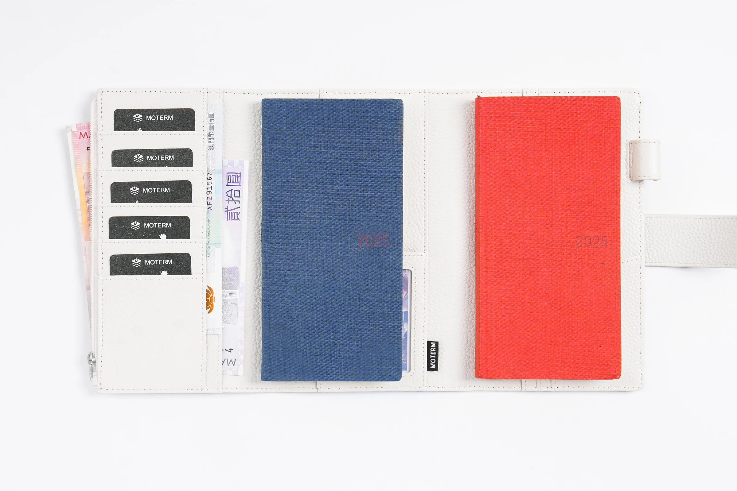 Moterm Hoes, van leer, geschikt voor Hobonichi Weeks/Weeks Mega