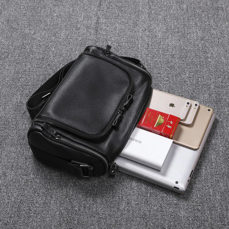 

Original Cow 2023 Leather Single-shoulder Bag For Male Crossbody Large Capacity Travel Men's Best Sale