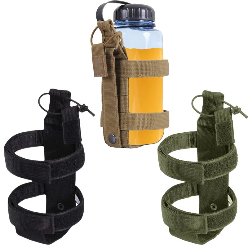 

2023 New Molle Water Bottle Pouch Bag Portable Military Outdoor Travel Hiking Water Bottle Holder Kettle Carrier Hydration Bag