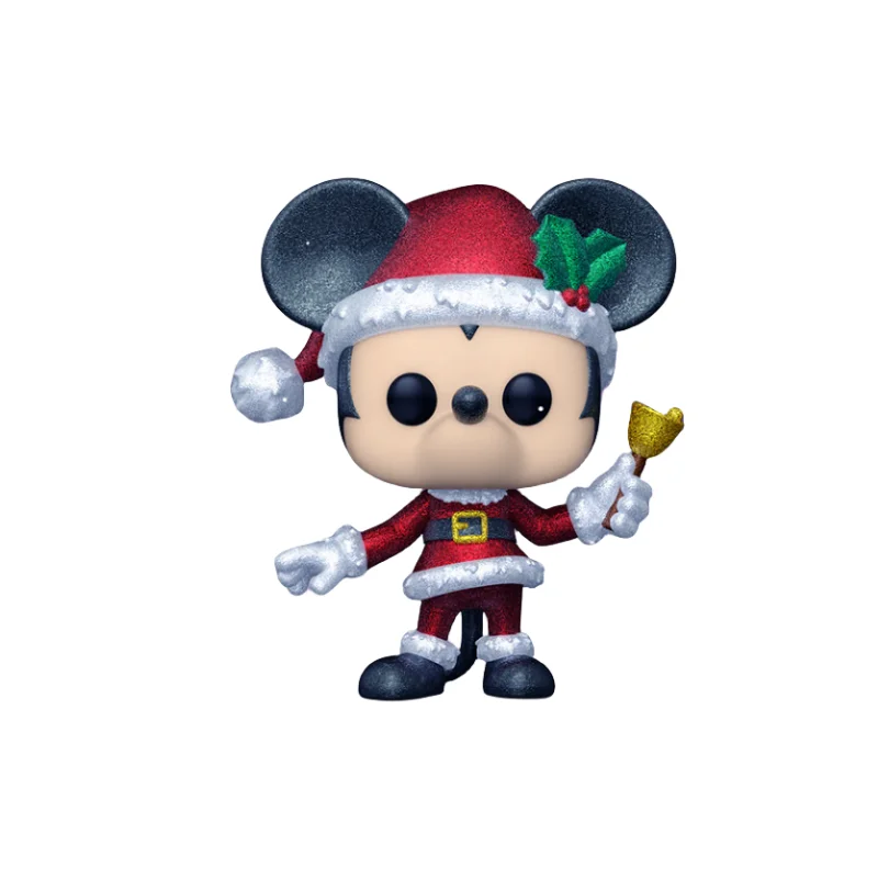 

Disney Funko Pop Figure Mickey Minnie Ornaments Cute Child Toy Kawaii Christmas Holiday Series Girl Figure Boys Birthday Gift