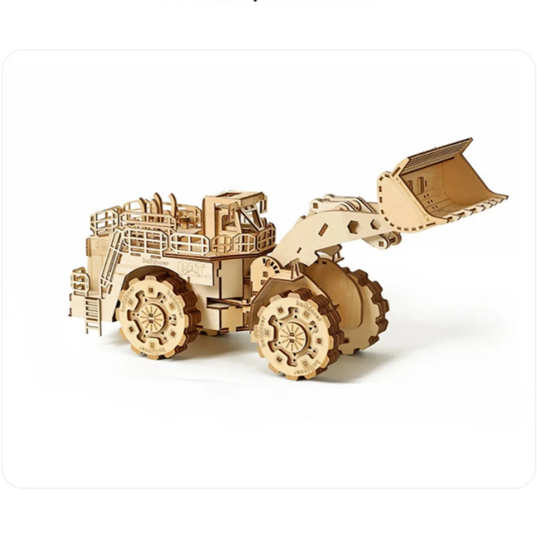 

3D Wooden Puzzles Forklift Simulation Model Building Block Kits Jigsaw DIY Assembly Toy Gift for Children Adults