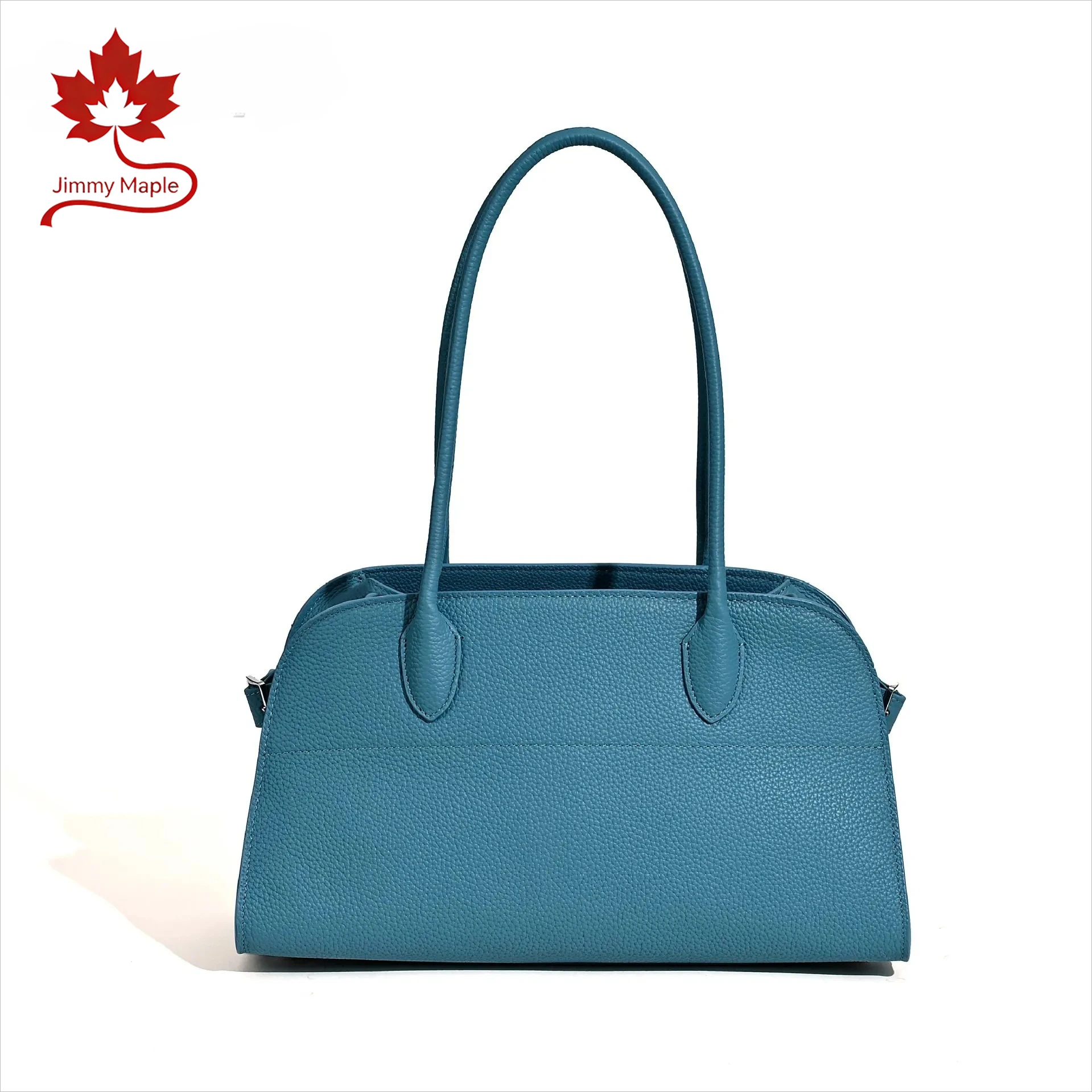 New Hot Sale Yellow Blue Color Long-handle Women Tote Large Capacity Real Cow Leather Female Armpit Shoulder Bag Luxury Handbag