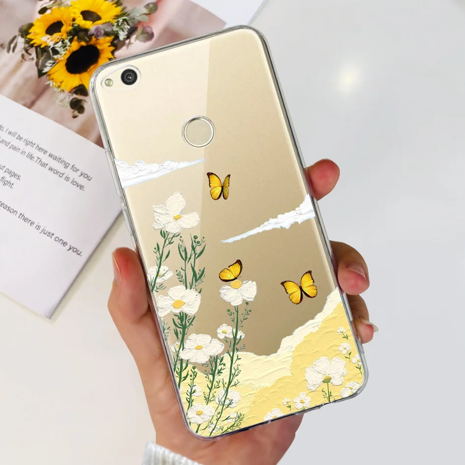 Floral Love Heart Soft Silicone Clear Phone Case
