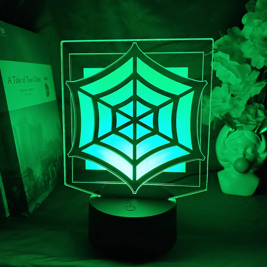레인보우 식스 시지 장식 3D 야간 조명 야거 오퍼레이터 로고 조명 램프 USB 전원 7색 LED 게이밍 쿨 아이템