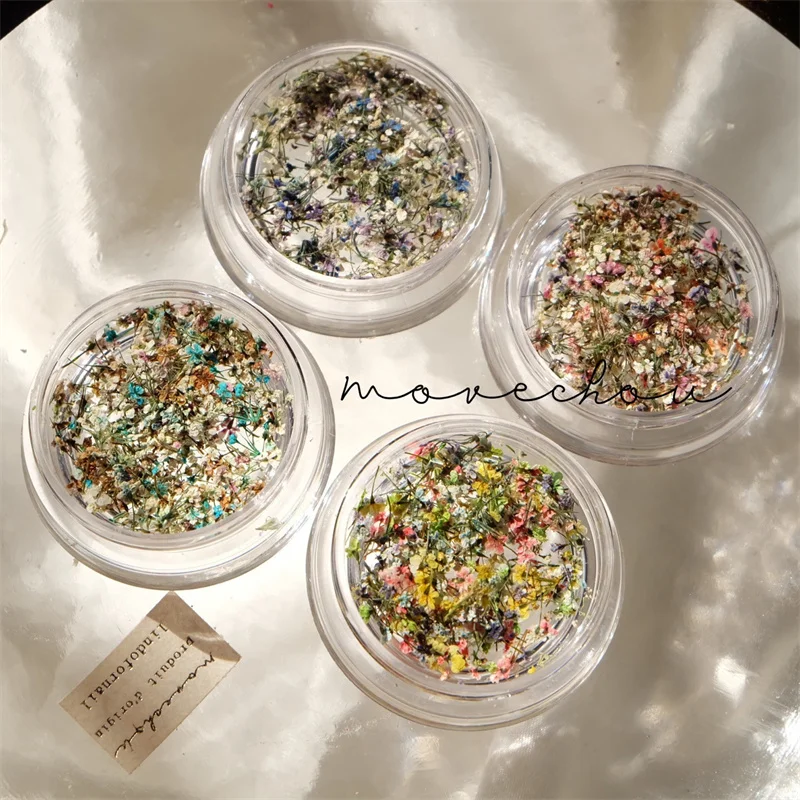 Nail Art Diy Decorations Beautifully Lace Flower Dried Flower For Nail