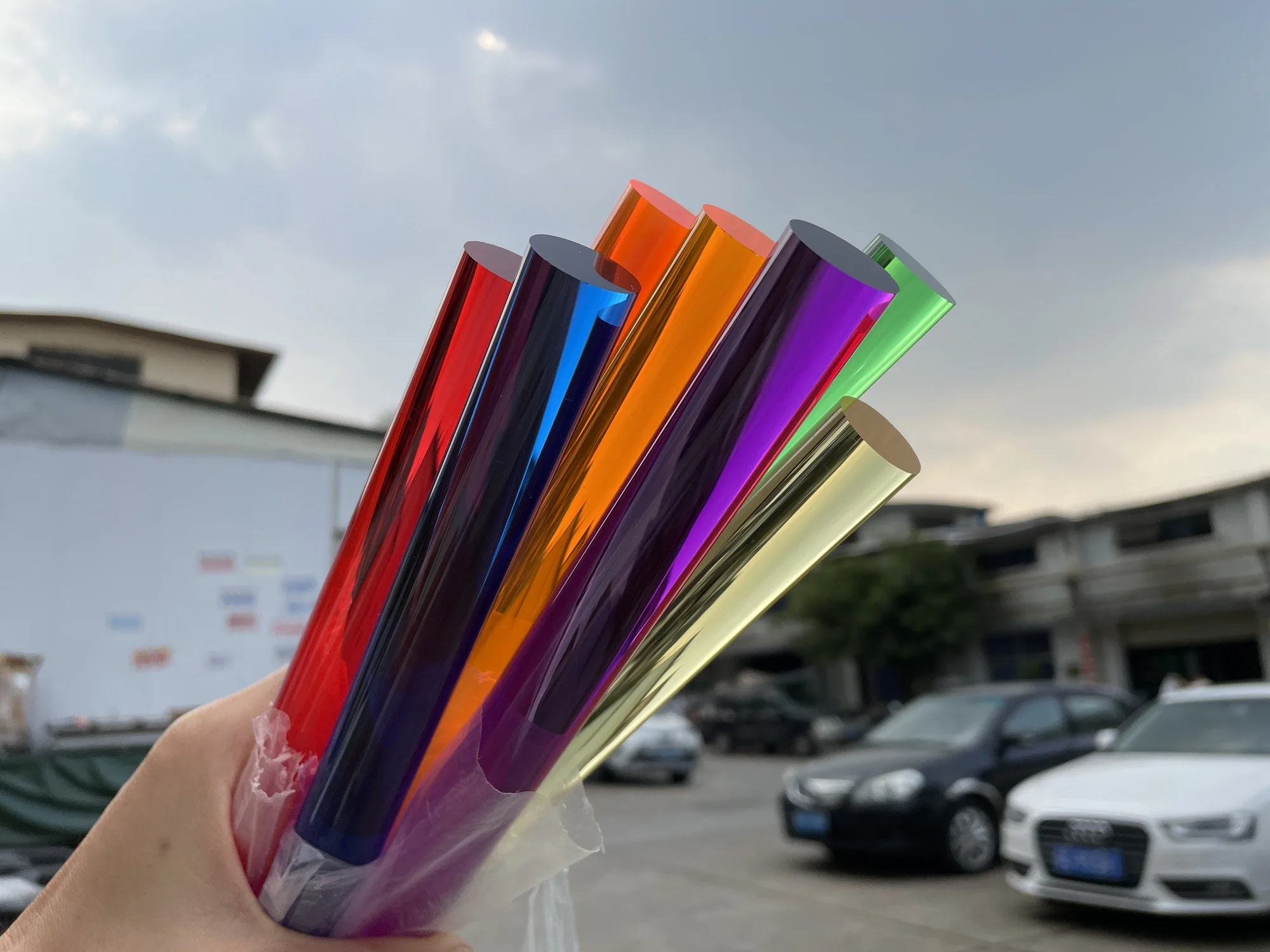 직경 20mm 다채로운 아크릴 막대 플렉시 유리 루사이트 바, 라이트 가이드 막대, 투명 DIY 건축 모델 재료 액세서리