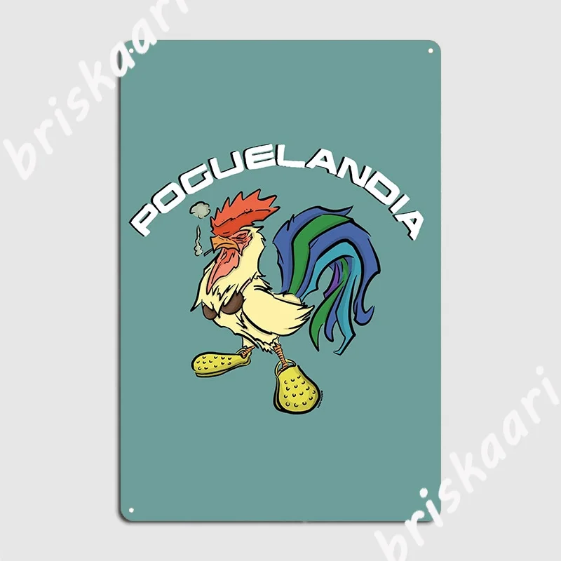 

Pougelandia Poster Metal Plaque Personalized Cave Pub Wall Decor Club Party Tin Sign Poster