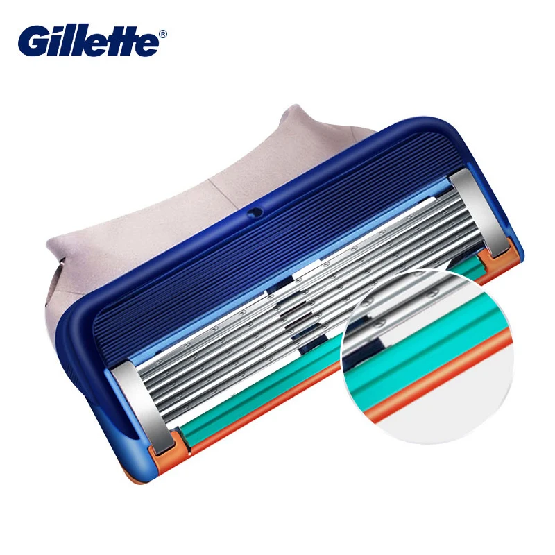 Lame per rasoio Gillette Fusion 5 strati per uomo cura della sicurezza del viso sostituzione manuale della testina di rasatura lame per rasoio per barba professionale