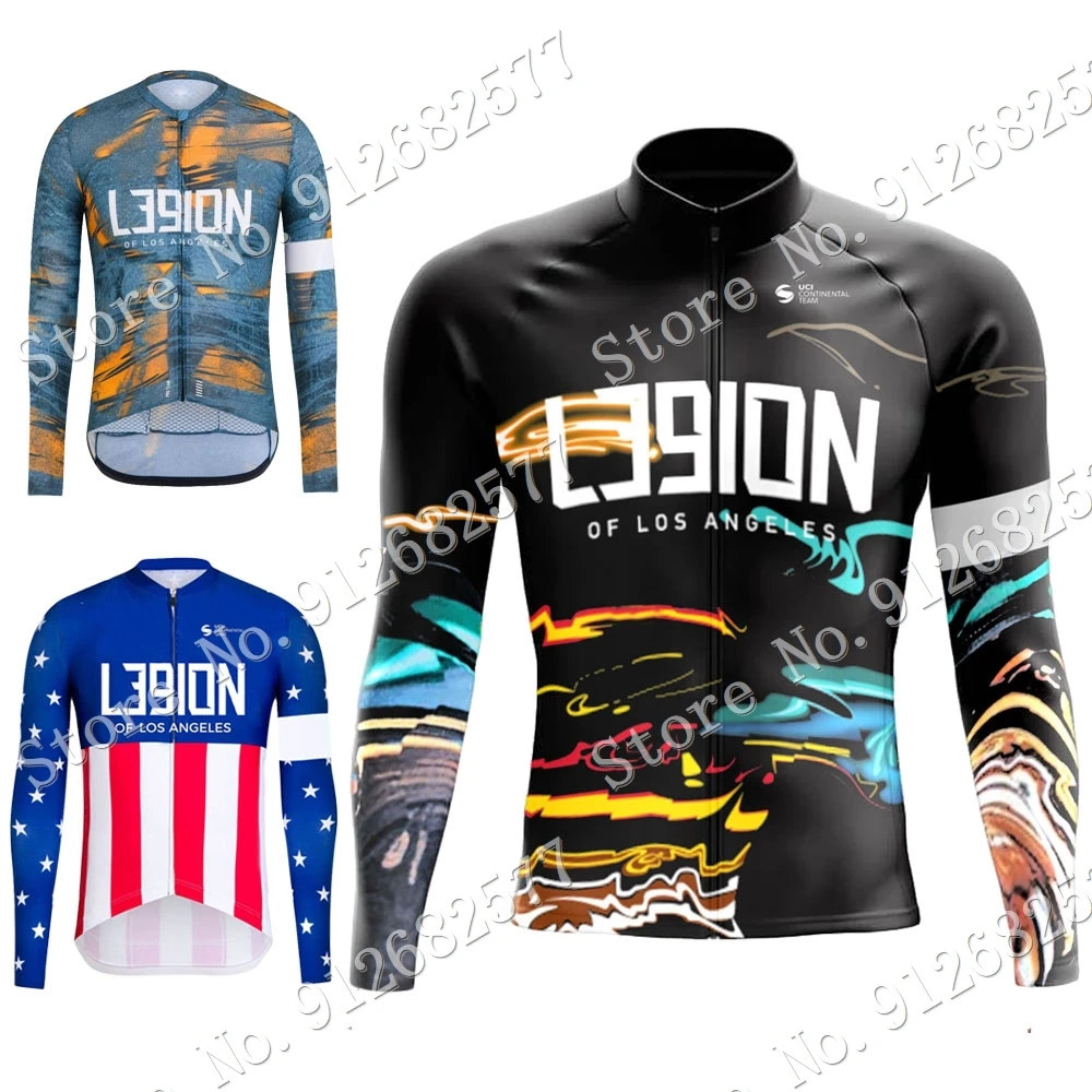 Winter LEGION OF LOS ANGELES Cycling Jersey Long Sleeve Cycling