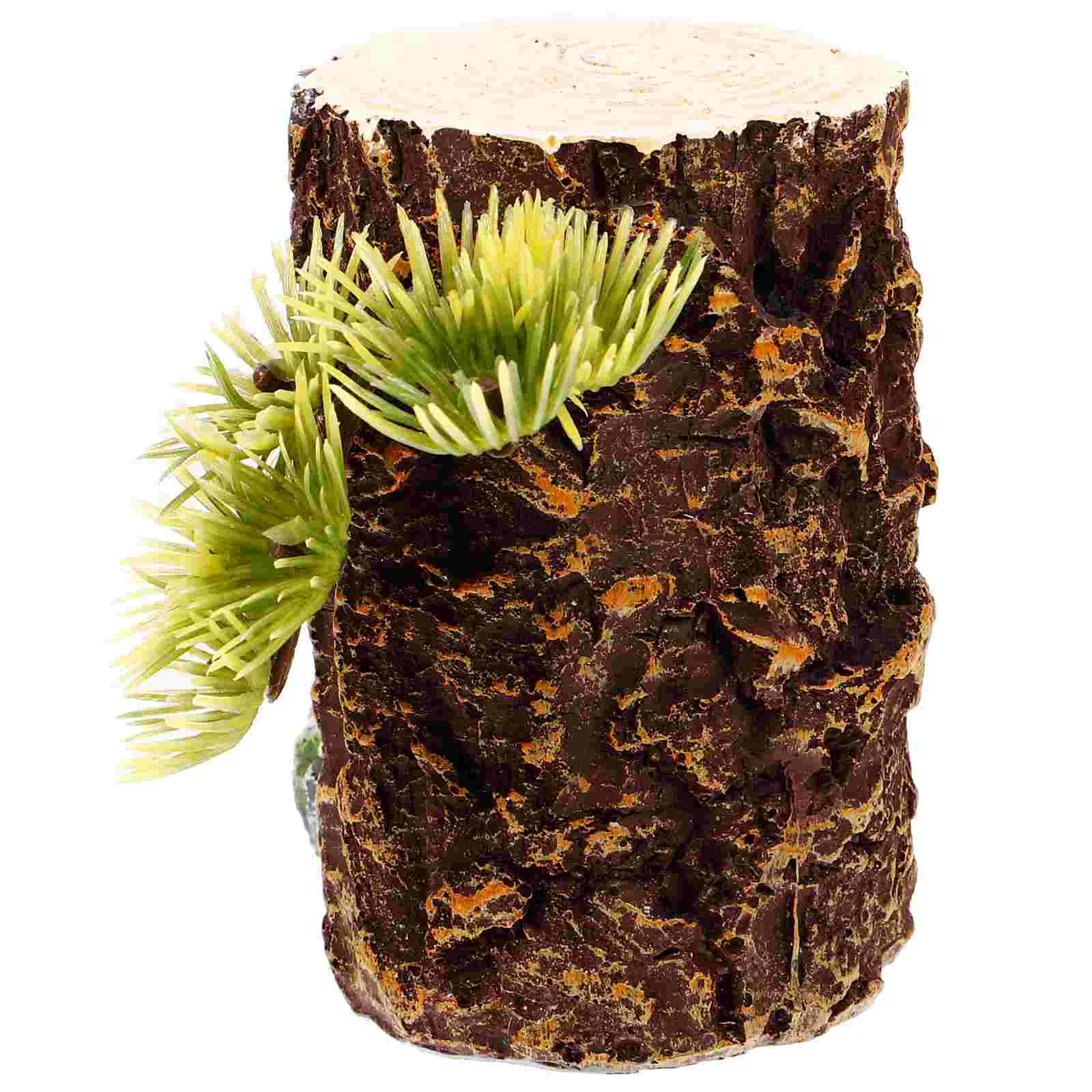 

Faux Tree Fish Tank Simulated Trunk Decorative Aquarium Stump DIY Landscape For Underwater Creative Artificial Wear-resistant