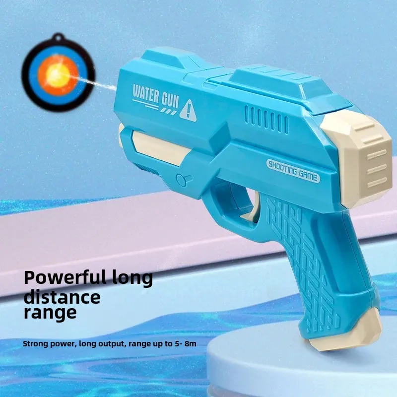 The new water gun splashing children's toy summer manual launch range pool
