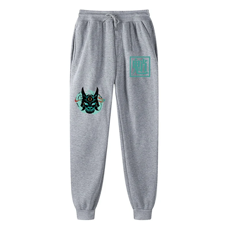 Genshin Impact Graphic Sweatpants Men Women Running Jogging Pants Fleece Lined