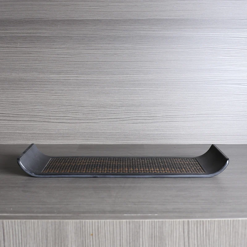 Ahunderjiaz-Nordic Style Rectangular Tray, Black Tea Trays, Living Room, Entryway, Kitchen Storage Decoration, Home Decoration 5