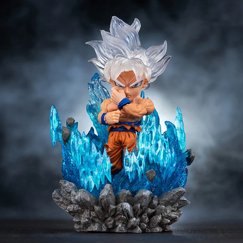 

10cm Anime Dragon Ball Z Action Figure Anger Broli Son Goku Vegeta Super Saiyan Light Figurine PVC Collection Model Toys Gift