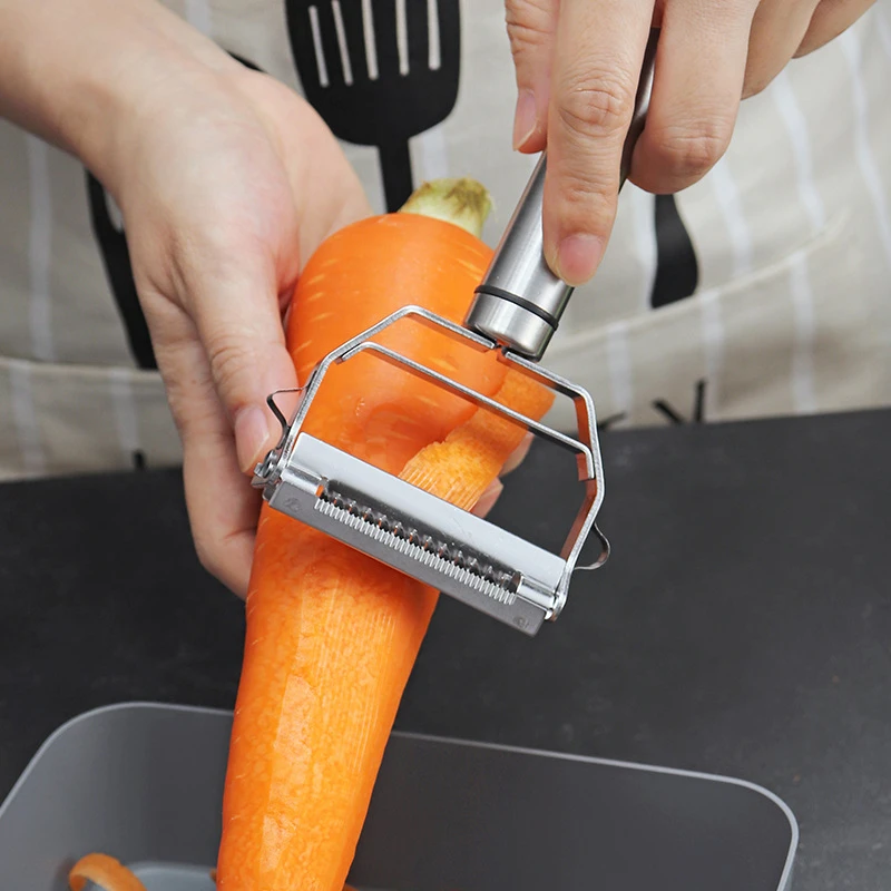 2Pcs citrus peeler Veggie Julienne Peeler Cheese Grater Orange