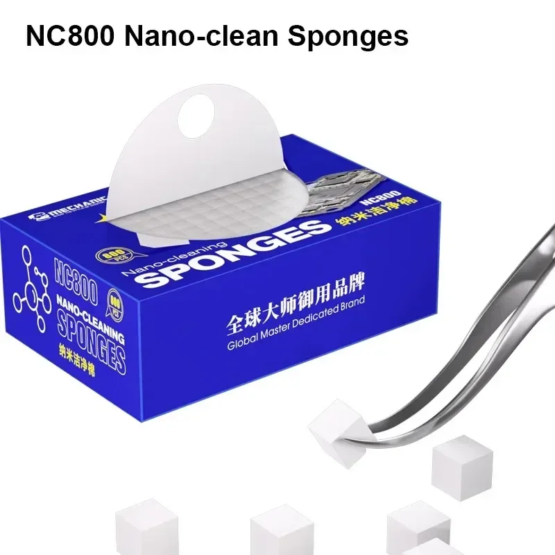 MECHANIC NC800 LCD-Bildschirm Nano-Reinigungsschwamm für Mobiltelefone, keine Rückstände, PCB, Motherboard, hintere Abdeckung, Glas, Kamera-Reinigungswerkzeug