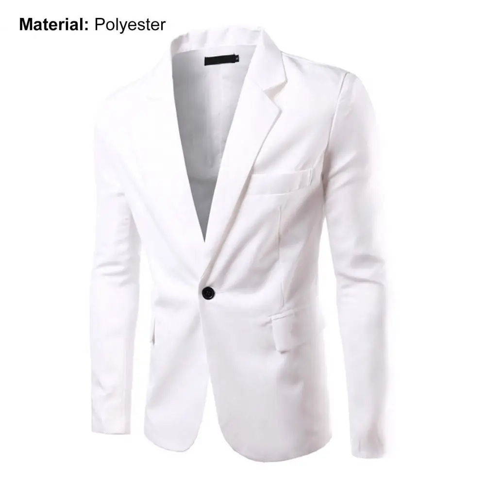 Description Picture 6 of itemSuit Coat Terrific British Men Blazer Cardigan Spring Suit Coat Plus Size Suit Coat for Dating
