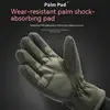 JSJM Tactical Gloves Men Winter Velvet Thickened Warm Gloves Long Finger Touch Screen Anti-Slip Full Finger Gloves Ski Gloves 3