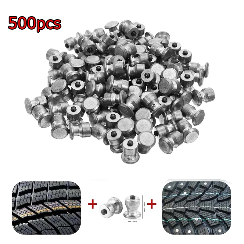 400/500pcs Winter Wheel Car Tires Studs Screw Anti-Slip Snow Tire Wheel Spikes Hard Alloy Studs For Lada Bmw Ford Audi