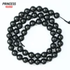 A++ Natural Jet Coal Crystal 4 6 8 10 12mm Loose Gem Stone Beads for Jewelry Making Wholesale Crystal Beads DIY Accessories 2