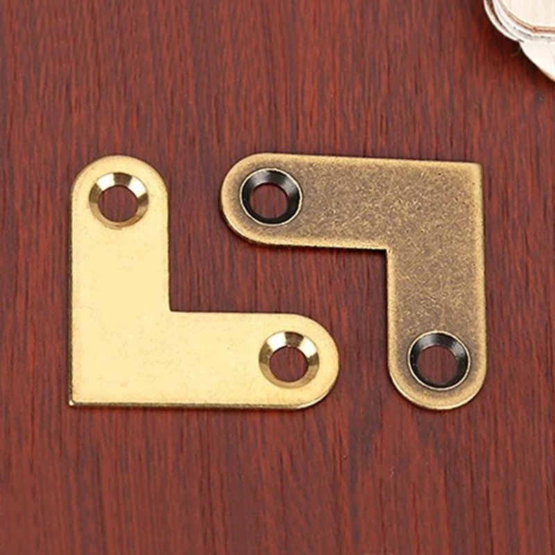 Description Picture 5 of item8/4pcs Antique Brone/Gold Picture Photo Oil Painting Art Work Mirror Frame Wall Hanger Hook or Right Angle Brass Corner Bracket