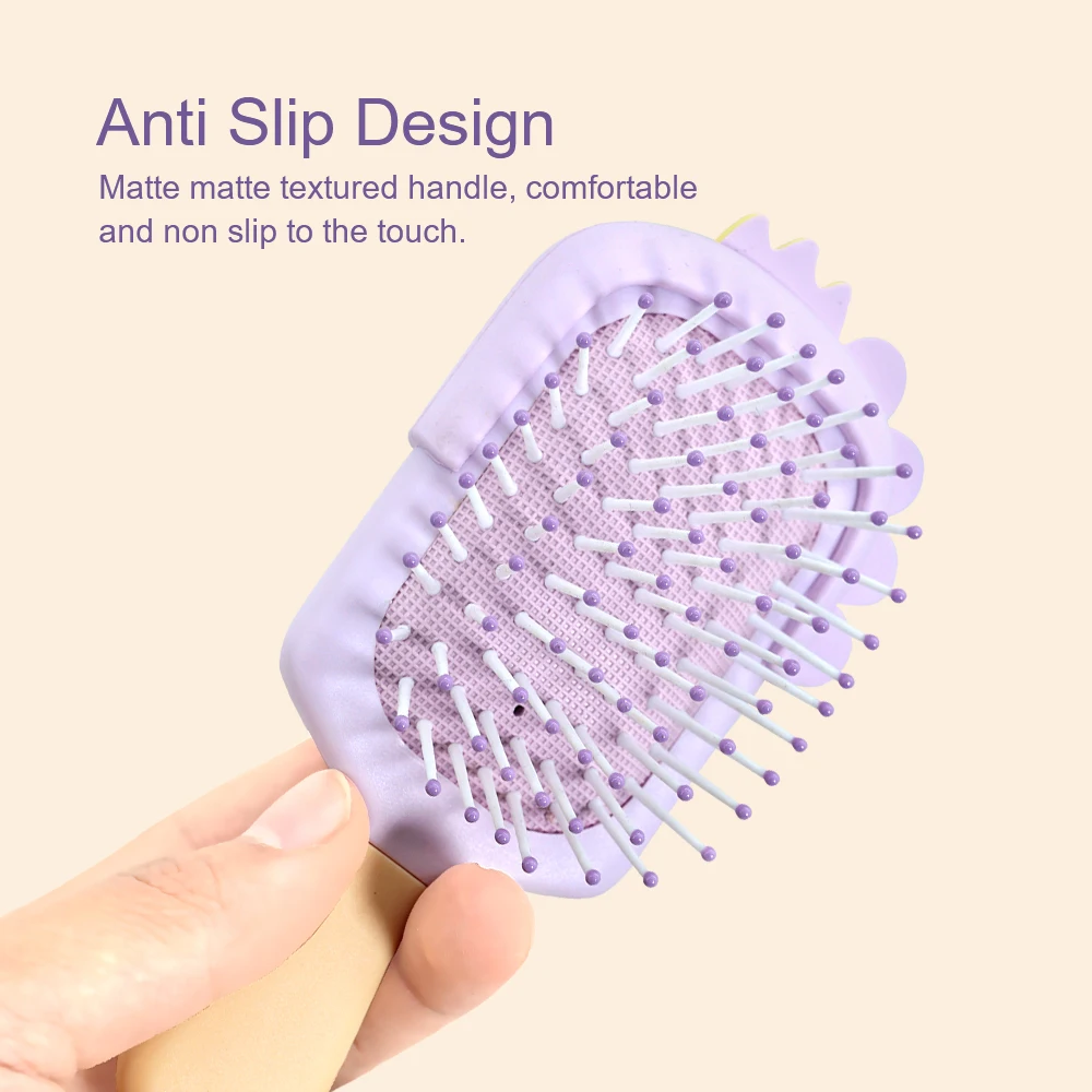 Color-changing Little Dinosaur Prince Comb Ice Cream Mini Massage Comb Girl Cute Style Air Cushion Comb Portable Hair Comb 4