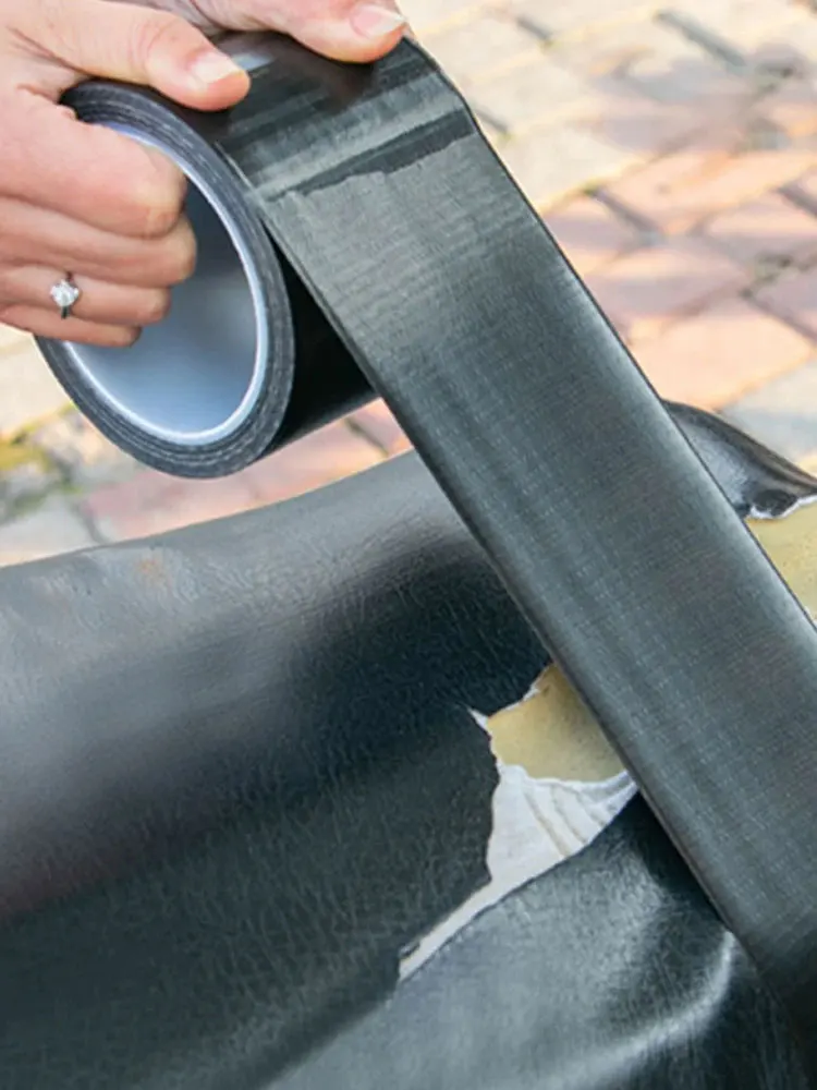 Leather Repair Tape Leather Repair Leather Repair Material Leather Repair Patch Cloth Base Tape High Viscosity Multifunctional Seat Cushion Sofa Chair Black Leather Repair Waterproof