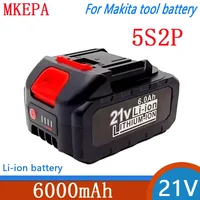 100% Original New 21V 6000mah Fast Charging Lithium-ion Battery For Electric Tools Suitable For BL1850 BL1840 BL1440 (196391-6) 1