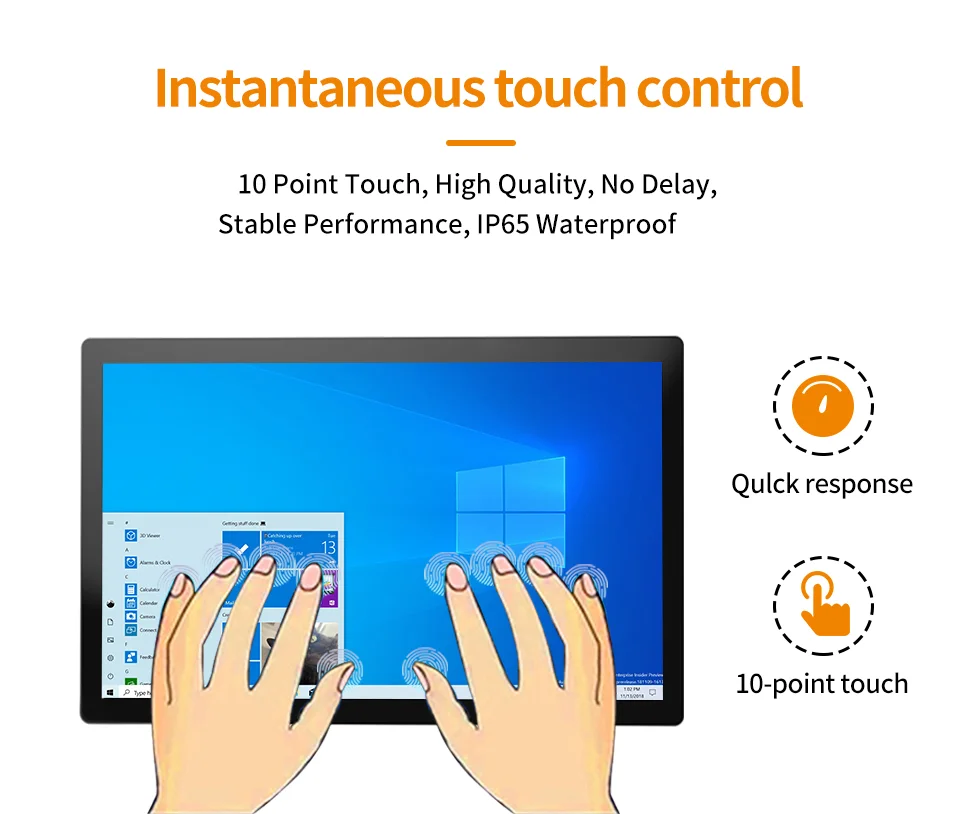 13.3-inch Capacitive Touch Industrial Display Led Touch All in one Computer Scre