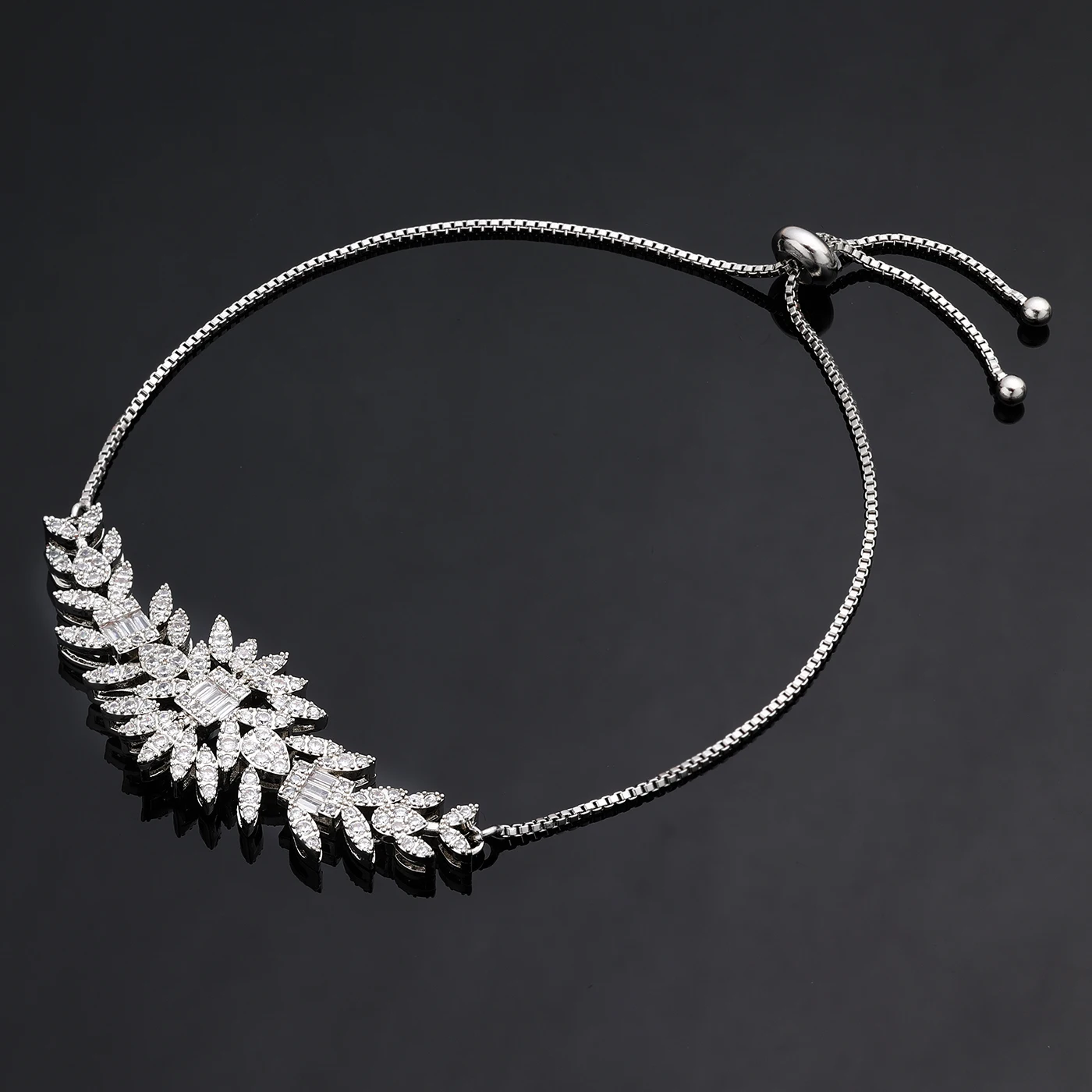 2023 Exquisite 4-piece Bridal Zirconia Full Set Women's Party Jewelry Set, Deluxe Dubai Nigeria CZ Crystal Wedding Jewelry Set