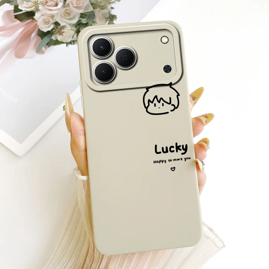 Cute Cartoon Cat Painted Soft Silicone Phone Case Cover