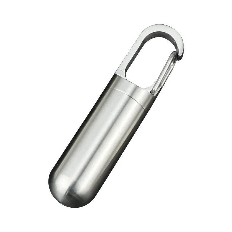 

Waterproof Mini Sealed Storage Pill Box Medicine Tablet Container Organizer Stainless Steel Outdoor Traval First-Aid Pill Case