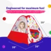 Kids Ball Pit Play Tent,100 Ball Pit Balls Included,Use as a Ball Pit or As an Indoor/Outdoor Play Tent,Christmas Gifts for Kids 2