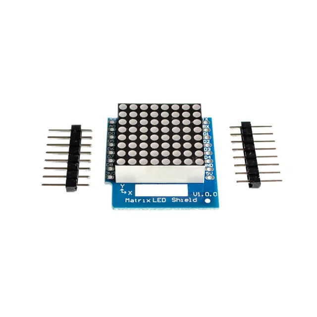Dot Matrix LED Shield V1.0.0 for WEMOS D1 mini 1