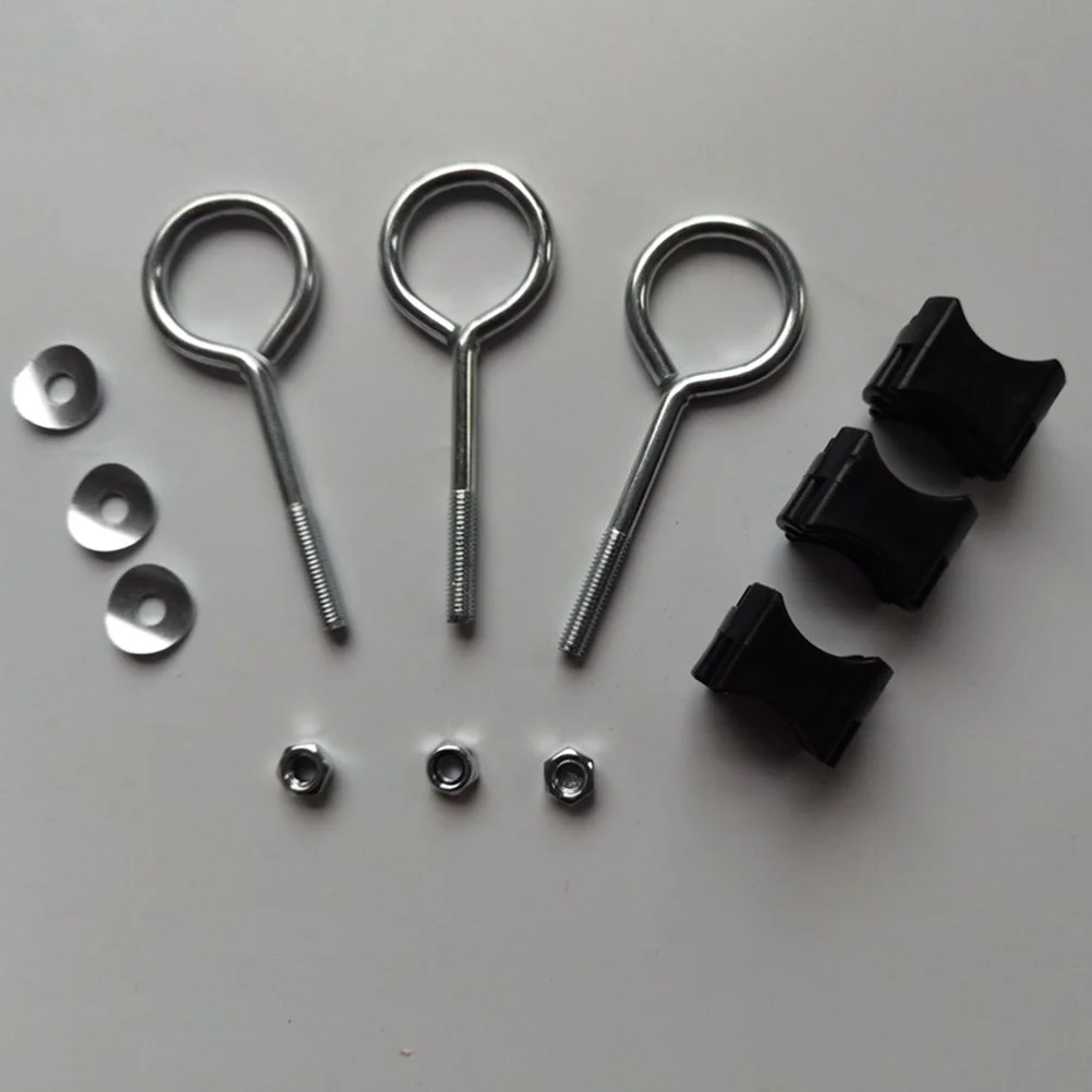 

12 Sets Screws For Jumping Bed Carriage Screw Steel Fixed Screws Fixing Accessories Round Small Small Trampoline Galvanized Wire