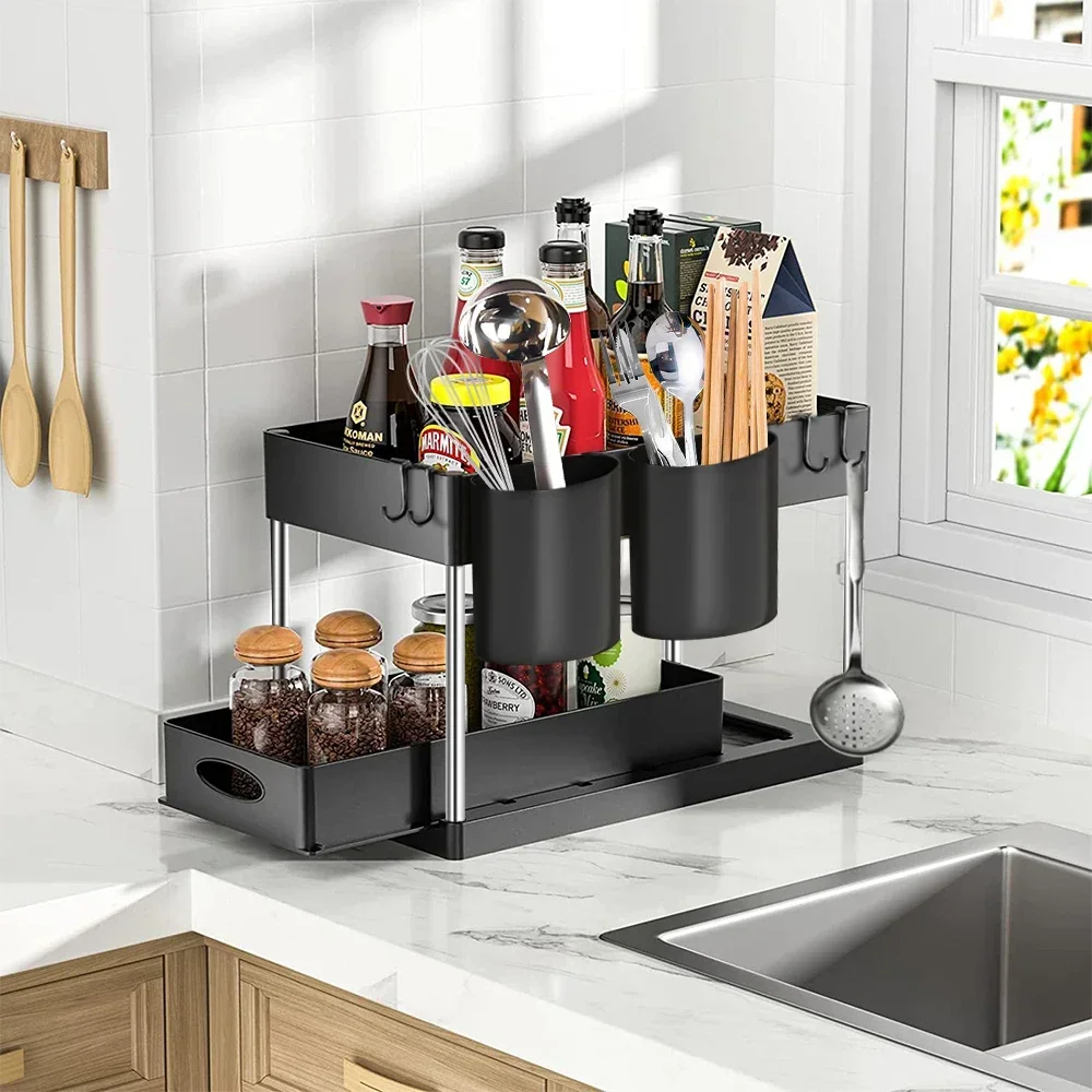 Under Sink Sliding Organize 4