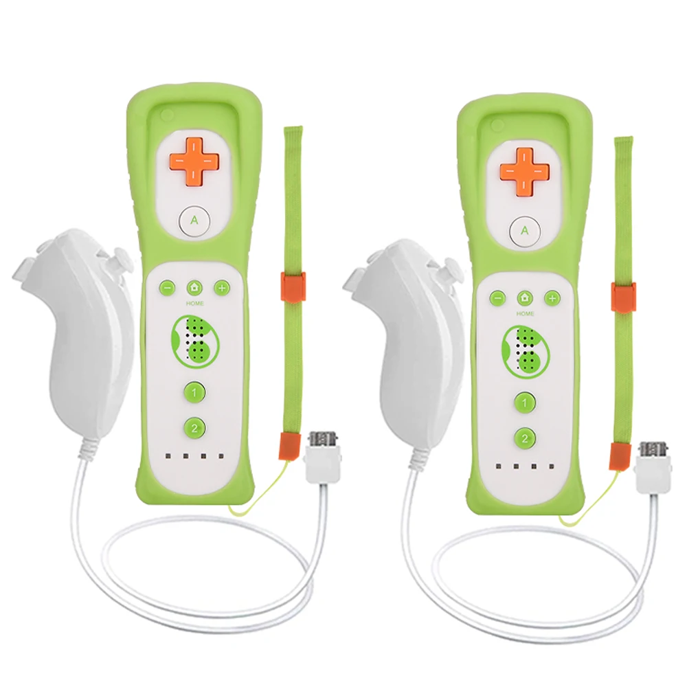 2PCS Controller for Wii Remote Controller Gamepad with Motion Plus For Ninetend Wii/Wii U Wireless Gamepad for Wii Games Console 