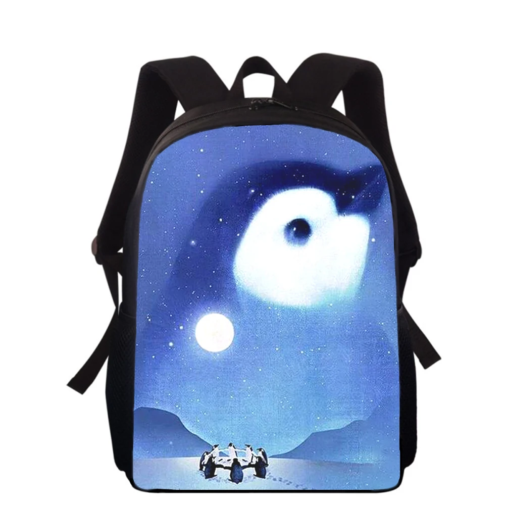 Cute cartoon penguin 15” 3D Print Kids Backpack Primary School Bags for Boys Girls Back Pack Students School Book Bags