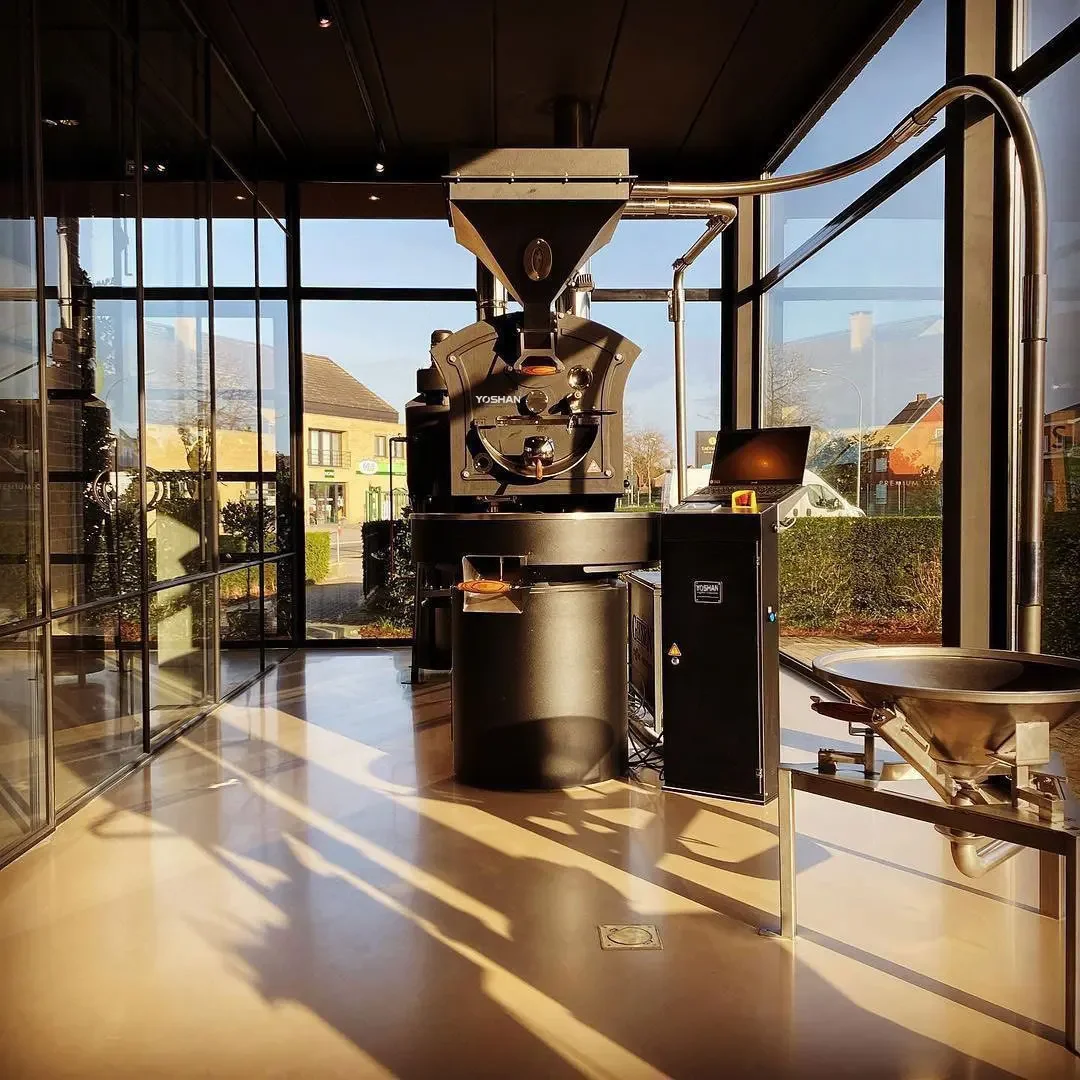 Factory Yoshan Giesen Sample Tostadora De Cafe Industrial Commercial 6Kg 10Kg 12Kg Coffee Bean Roasting Coffee Roaster Machine