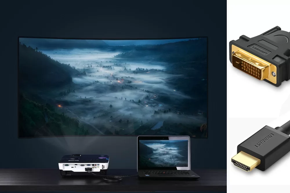 ��ǰ�� HD-DVI ����� HDMI-PC HDTV DVD LCD �� DVI 24 + 1 ���̺� ���� ����� Ǯ HD 4K 1080P ȣȯ