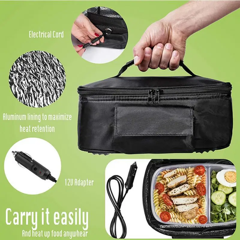 Car 12V Universal Portable Oven Car Constant Temperature Heating Insulation Bag Food Warmer Lunch Box car Electric Slow Cooker