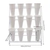 3 Layers Metal Plant Stand with Wheels Modern Plant Shelf  Flower Bucket Indoor Outdoor Flower Display Stand Flower Rack 6