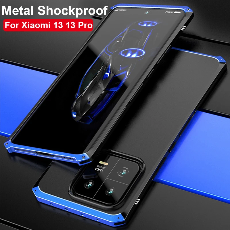  Prova De Choque Caso De Metal Armadura Para Xiaomi 13 12 11 10 Lite 
