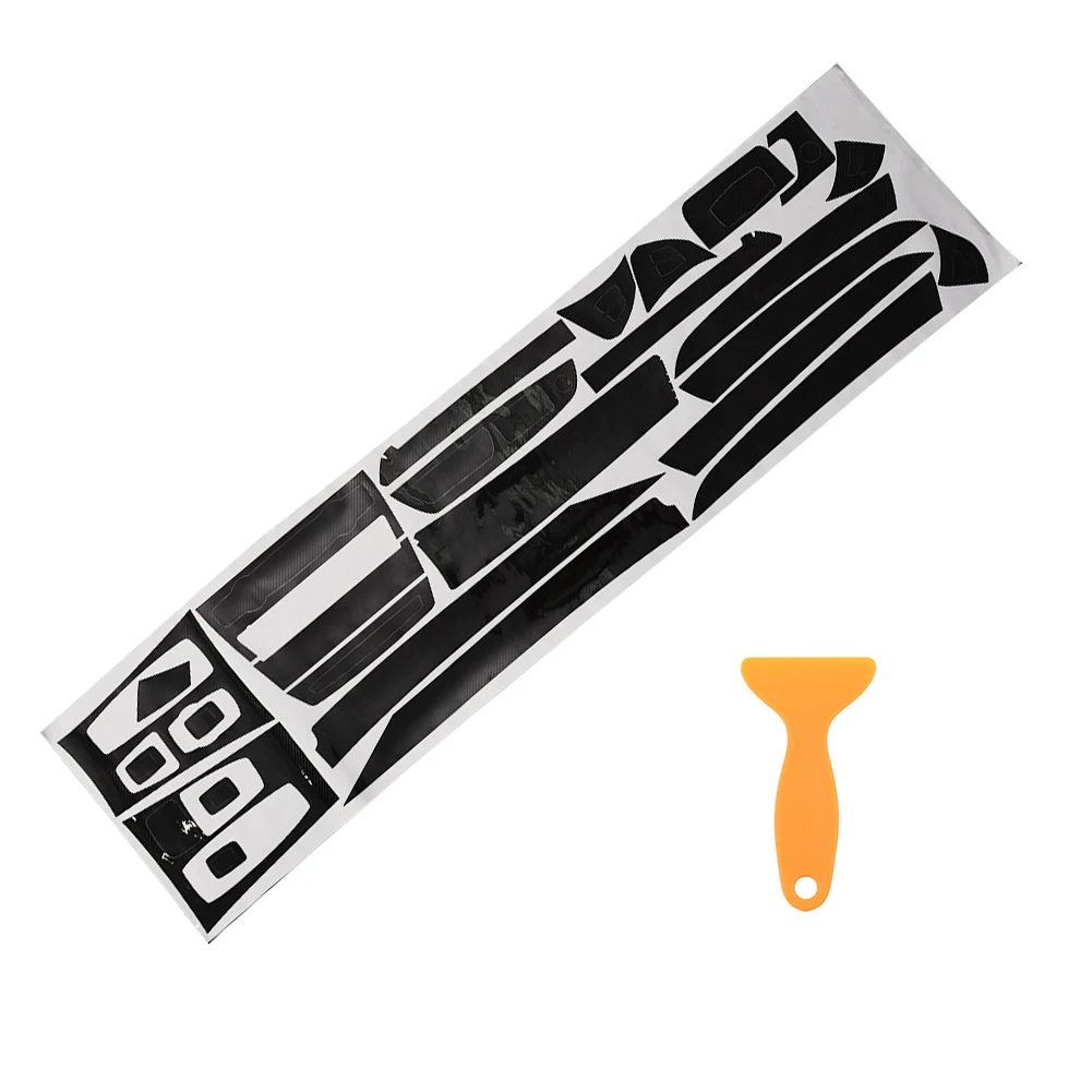 

5D Carbon Fiber Style Black LHD Sticker Interior Decal Trim Car Interior Stickers Diy Decoration Fit For BMW X5 E70 2007-2013